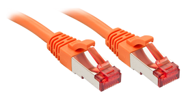 Lindy - Patch-Kabel - RJ-45 (M) bis RJ-45 (M) - 30 cm - SFTP, PiMF - CAT 6 - geformt, ohne Haken - orange