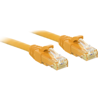 Lindy - Patch-Kabel - RJ-45 (M) bis RJ-45 (M) - 20,0m - UTP - CAT 6 - gepresst, verseilt, glatt - Gelb (48069)