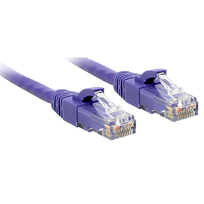 Lindy - Patch-Kabel - RJ-45 (M) bis RJ-45 (M) - 30 m - UTP - CAT 6 - geformt, ohne Haken, verseilt - Violett