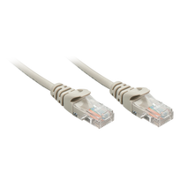 Lindy - Patch-Kabel - RJ-45 (M) bis RJ-45 (M) - 15,0m - UTP - CAT 5e - ohne Haken - Grau (48368)