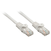 Lindy - Patch-Kabel - RJ-45 (M) bis RJ-45 (M) - 3,0m - UTP - CAT 5e - geformt, ohne Haken - Grau (Packung mit 50) (48408)