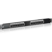 equip 48,30cm (19) Patch Panel UTP Kat.5e, 16 Port, schwarz, 1 HE (235316)