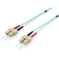 equip - Patch-Kabel - SC multi-mode (M) zu SC multi-mode (M) - 1,0m - Glasfaser - Duplex - 50/125 Mikrometer - OM3 - Türkis (255321)