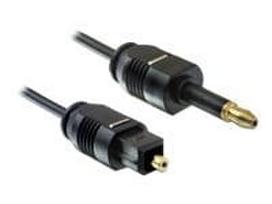 DeLOCK - Digitales Audio-Kabel (optisch) - TOSLINK (M) - Mini-Phone 3,5 mm / TOS Link (M) - 2,0m - Schwarz (82876)