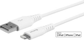 eSTUFF Lightning Cable MFI 0,15m Whit - 0,15 m - Lightning - USB A - Männlich - Männlich - Weiß (ES601004-BULK)
