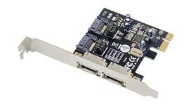 MicroConnect - Speichercontroller (RAID) - 2 Sender/Kanal - SATA 6Gb/s / eSATA 6Gb/s - 600MBps - PCIe 2.0 x1