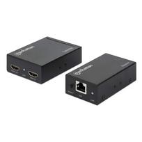 Manhattan HDMI over Ethernet Extender Kit - Video-/Audio-/Infrarot-Übertrager - bis zu 50 m (207461)