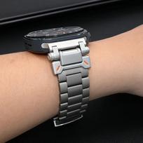Titano prabangos apyrankė Samsung Galaxy Ultra Watch 47mm Metalinė juosta Galaxy WATCH Ultra 316L nerūdijančio plieno sagties dirželis Galaxy Watch Ultra sidabras