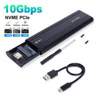 NVME M.2 kietojo kūno disko išorinis korpusas 2230/2242/2260/2280 M.2 į USB C 10Gbps SSD aliuminio dėklas A+C tipas, skirtas M/M+B raktui