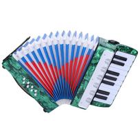 17 klavišų 8 bosų pianino akordeonas, muzikos instrumentas pradedantiesiems studentams raudona