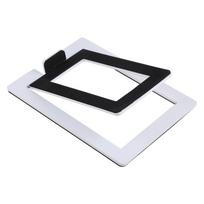 Universal Desk Stand Holder for Kanto's YU4 Active Speaker and other Small, Medium Bookshelf Computer Speakers Bracket juoda/balta
