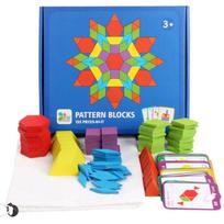 Medinis dėlionės rinkinys Spalvingas kūrybinis Tangram 3D galvosūkis kūdikiui Montessori lavinamieji žaislai vaikams, vaikams, besimokantis žaislas