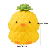 Mieli Tampriai Pineapple Duck Squishy Žaislai Streso Atsipalaidavimo Kamuoliukai Nerimo Atsipalaidavimas Naujovė Suspaudžiamas Fidget Žaislas Vaikams Šventinės Dovanos
