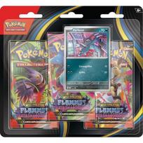 Blister de 3 boosters - POKEMON - Méga-Évolution – Flammes Fantasmagoriques - 1 carte promo brillante - Couleur bleu - Dès 3 ans mėlyna