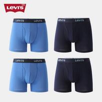 Levi's Men's 95% Cotton Anti-Chafe Boxer Briefs 4-Pack S