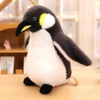 Kawaii 15-35cm Imitacinis Pingvinas Minkštas Pliušinis Lėlės Žaislas Antarkties Pingvinas Pliušinis Gyvūnas Žaislai 15cm sound juoda
