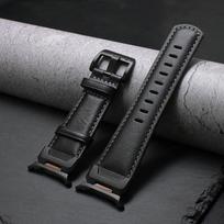 Odinė verslo apyrankė Samsung Galaxy Ultra Watch 47mm Quick Fit dirželis Correa For SAMSUNG GALAXY ULTRA 7 47MM Prabangus apyrankė For Galaxy Ultra 47 juoda ruda spalva