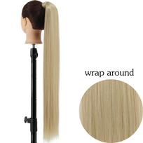 MISS WIG ilgi tiesūs arklio uodegos plaukų priauginimo sintetiniai karščiui atsparūs plaukai 55 cm 85 cm apvyniojami ponio plaukeliai moterims 55 cm