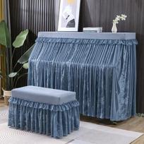 Aksominis nėrinių skara fortepijono dulkių dangtelis prancūziškai išsiuvinėtas šifonas fortepijonui, gražus buitinis suoliukas, atsparus dulkėms audinys bench cover58x38cm