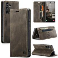 Magnetinis odinis dėklas, skirtas Samsung Galaxy S24 S23 S22 S21 Ultra S20 FE S10 Plus Note 20 A15 A54 A34 A24 A14 Piniginės kortelės dangtelis Samsung Note 20 juoda