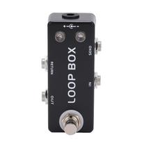 Gitara Looperio Efektas Metalinis Juodas Mini Pedalas True Bypass Kanalo Pasirinkimas Elektriniam Bosui