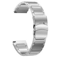 22mm Titanium Metal Strap for Amazfit Balance GTR 4/3/2 Luxury Business Bracelet for Huawei Watch 4 Pro/3 Pro/GT4 46mm/Ultimate 22mm sidabras