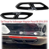 Volkswagen Passat B8 2016-2019 galinio bamperio spoileris, automobilio uodegos gerklės rėmas, išmetimo vamzdžio apdaila