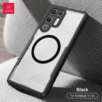 ZTE nubia RedMagic 11 Air dėklas XUNDD smūgiams atsparus apsauginis dėklas Red Magic 11 Air magnetiniu žiedu For ZTE nubia RedMagic 11 Air juoda