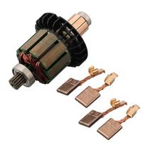 A72U 1Set Armature With 4Pc Carbon Brush For DDF482 DHP482 Tools 619380-9 619583-5 Armature With 194427-5 CB-440 Carbon Brush