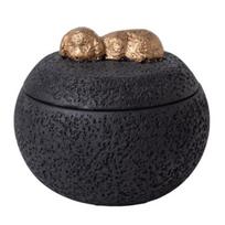 Gyvūno memorialinė urnėlė, atspari drėgmei, šuns katės kremavimo urnėlė, 350 ml talpos, cementinė, gyvūno netekties atminimo urnėlė šunims katėms, kaulų pelenams Dog pilka