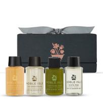 Mini dušo gelių rinkinys "Mixed Fragrance Sampler Gift Set", Noble Isle, 4 vnt. x 30 ml