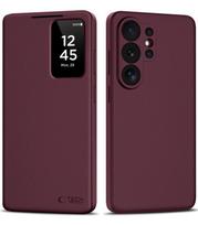 Raudonas atverčiamas dėklas Samsung Galaxy S26 Ultra telefonui "Tech-Protect Smart Wallet"