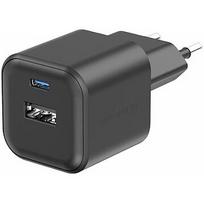 Swissten Travel Charger GaN USB-C 35W PD / USB-A 27W QC 22071210
