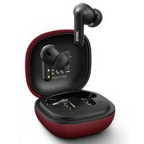 BMW Bluetooth TWS Earbuds Leather Metal Logo ENC Red
