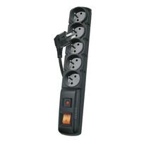 EMOS 1909050153 surge protector, black, 5 AC outlets, 250 V, 1.5 m