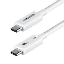 StarTech.com 3ft (1m) Thunderbolt 5 Cable, 80Gbps/Up to 120Gbps, 240W PD, 8K 60Hz, Certified Thunderbolt Cable, Compatible with Thunderbolt 4/USB4/USB-C - White