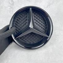 Grotelės Ženklelis Grotelių stiliaus Priekinis Emblema Mercedes benz AMG A B C E CLA CLS SLK GL Metris GLK GLA G R V VITO GLE GLC GLS GLE-292 166 15-19 juoda