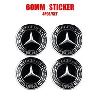 Automobilio lipdukas Mercedes Benz 4 vnt. 60/63/68 MM Automobilio ratlankio centrinis dangtelis Automobilio stebulės dangtelis Aksesuaras MERCEDES BENZ AMG W108 W124 W12