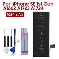 Įkraunama ličio baterija, skirta iPhone SE 1-os kartos A1662 A1723 A1724 telefono baterijai 1624mAh