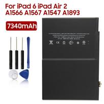 Įkraunama ličio baterija, skirta iPad 6, iPad Air 2 A1566 A1567 A1547 A1893 planšetiniam kompiuteriui, 7340 mAh