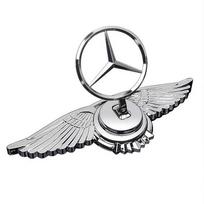 Emblema Ženklelis Automobilio Variklio Dangtis Priekinis Chromuotas Logotipas Prabangus Padengtas Mercedes Benz Variklio Dangčiui Su Sparnu C200 R300 E260 S450 S350