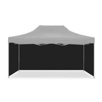 4 Parois pour pavillon le noir / parois latérales pour Pavillion pliable 3x4,5m juoda