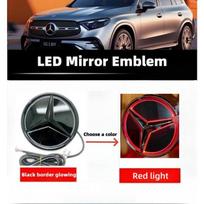 Automobilio grotelių ženklelis 3D Priekinis emblema LED žibintai Mercedes Benz W205 W212 W213 W204 ML W166 CLA C117 W176 W177 E GLA GLC GLE CLA-C117 2013-2019