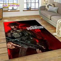 Call of Duty Karinis žaidimas Žaidėjas COD Kilimas kilimėlis Miegamojo svetainės Namų sofos dekoravimui, Vaikų žaidimų didelis dekoras Grindų kilimėlis Dovana 40x60cm( 15x23in )