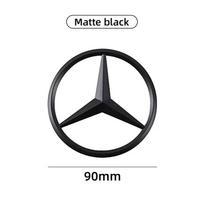 Automobilio lipdukas Mercedes Benz 9cm ABS Automobilio galinis lipdukas Bagazines dangčio emblemos lipdukas Mercedes Benz S320 W164 W203 W204 W168 C180 E320 A matinė juoda spalva
