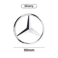 Automobilio lipdukas Mercedes Benz 9cm ABS Automobilio galinis lipdukas Bagazines dangčio emblemos lipdukas Mercedes Benz S320 W164 W203 W204 W168 C180 E320 A sidabras