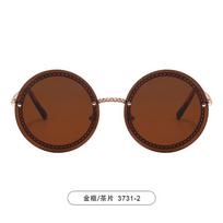 Round Steampunk Sunglass Women Men Fashion Trendy Retro Black Shades UV400 Eyewear Vintage Punk Sunglasses Goggle Shades Glasses