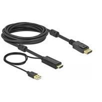Delock HDMI to DisplayPort 1.2 Cable, 5m 85966