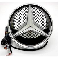 Automobilio priekinės grotelės žvaigždės emblema LED apšviečiamas logotipas Baltas Mėlynas Raudonas šviesos Mercedes Benz W205 C E R ML GL GLA CLA CLS 2013-2016 Glowing red sidabras