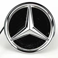 Automobilio priekinė grotelių žvaigždės emblema LED apšviestas logotipas balta mėlyna raudona lemputė, skirta „Mercedes Benz W205 CER ML GL GLA CLA CLS 2013–2016“ Glowing white